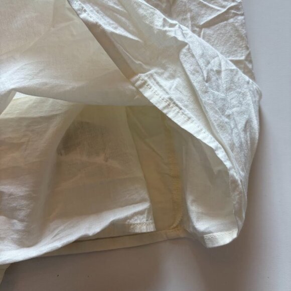 NWT Old Navy embroidered Mini Swing Dress Open Neck Cotton Flutter Empire Waist - Picture 7 of 15